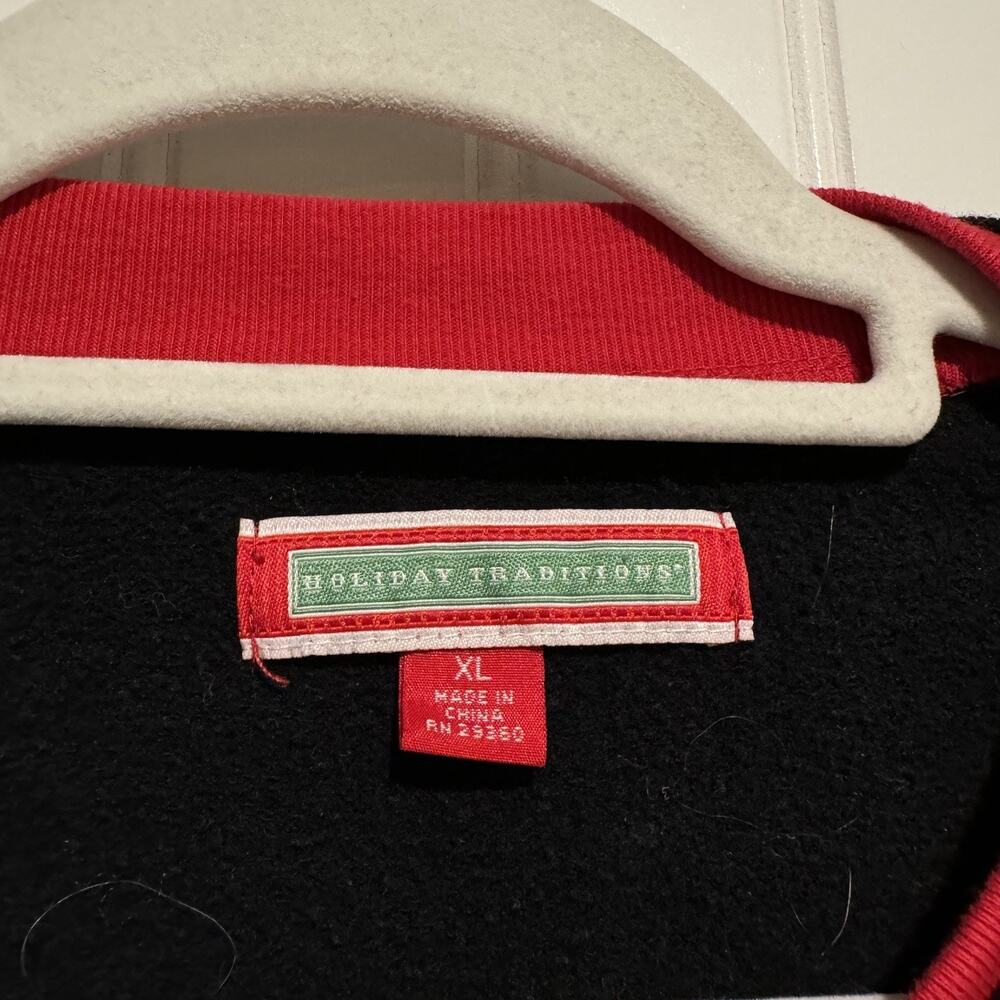 Holiday Traditions Winter Red Cardinal Snowflake Christmas Cardigan Size XL - Picture 4 of 6